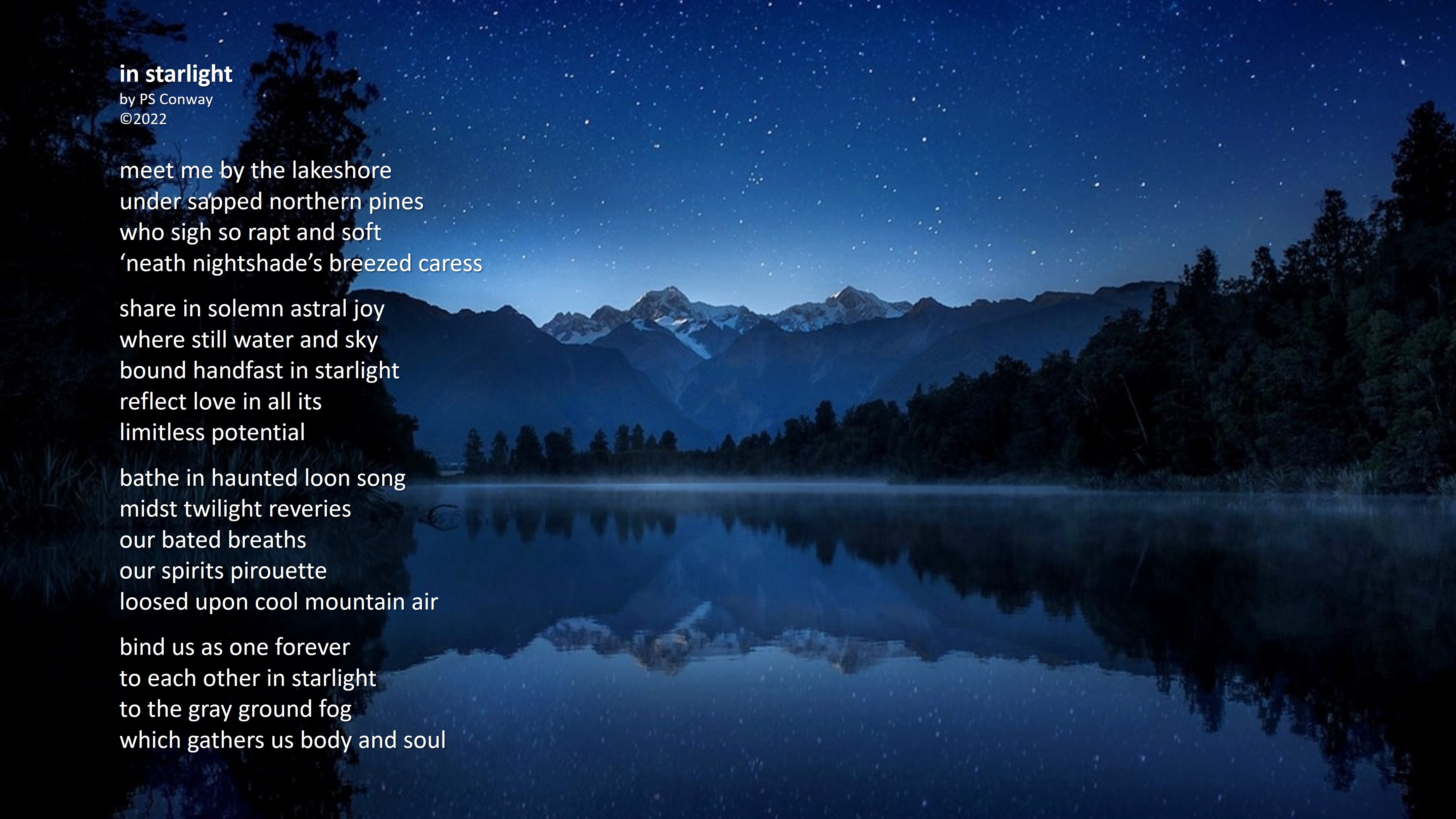 in-starlight – Poetry by PS Conway