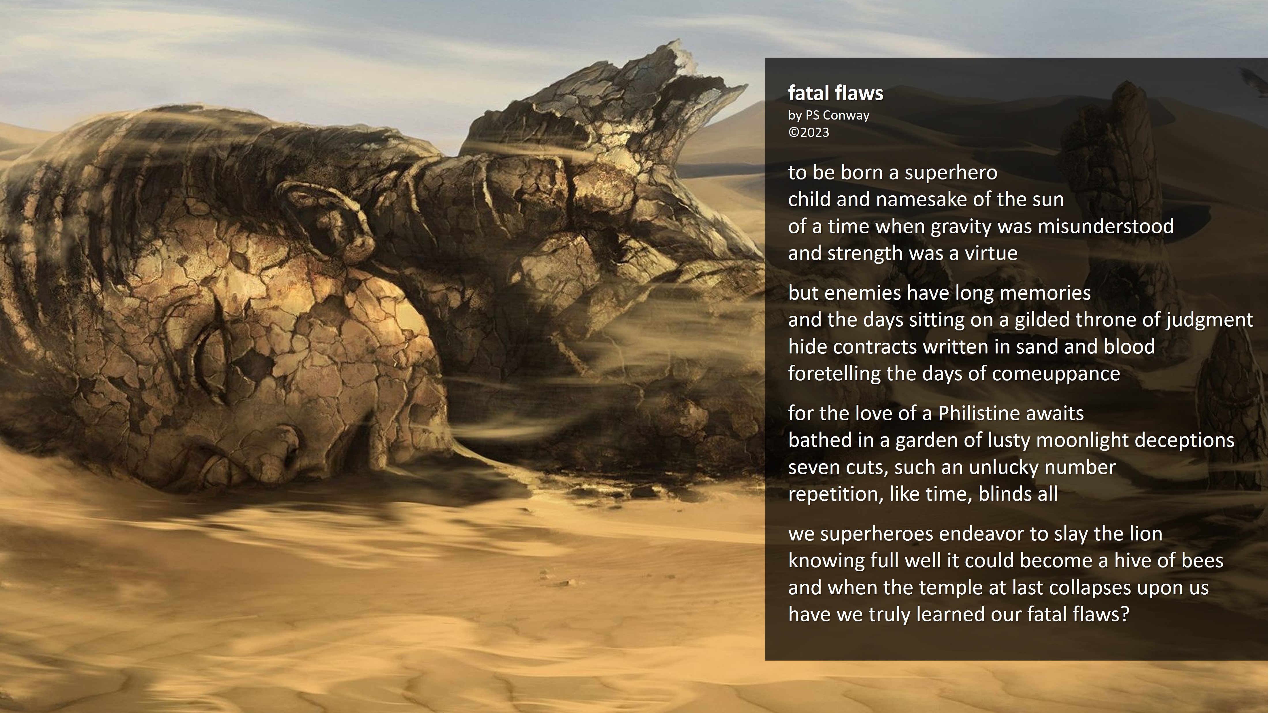 Fatal Flaws Poetry By Ps Conway